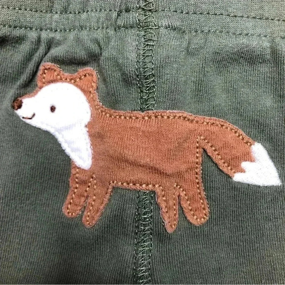 Child Of Mine By Carter’s Sweatpants Green / Brown Fox Size 0-3 Months - Picture 15 of 16